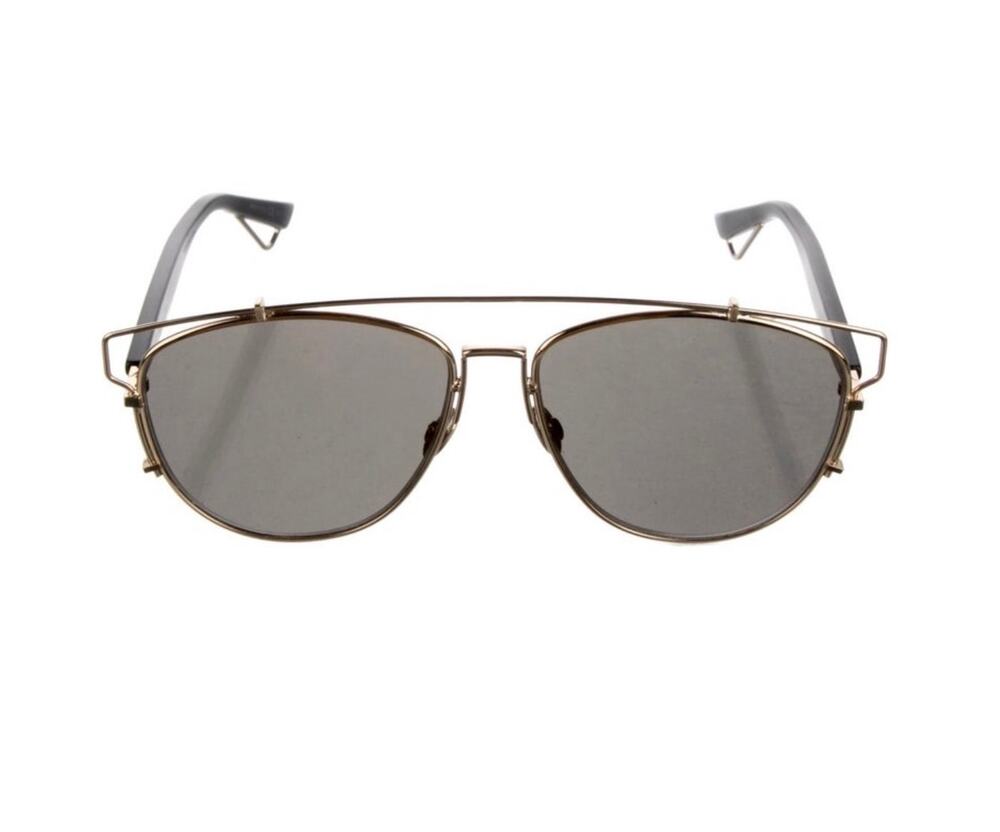 Christian Dior DiorTechnologic Aviator Sunglasses With Case